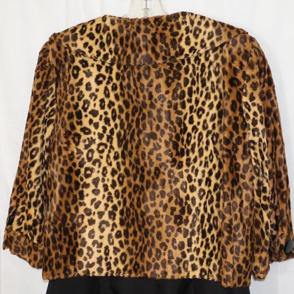 Leopard Print Cynthia Steffe  Blazer Fully Lined 3/4 Sleeves Sz LWomen - Picture 8 of 16